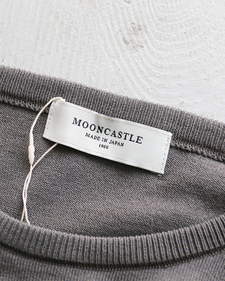 MOON CASTLE IC13 Ice Cotton RELAX CREW NECK Charcoal