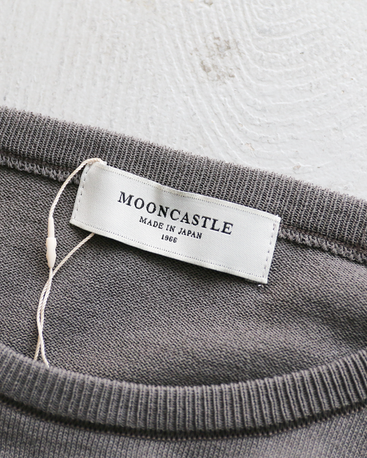 MOON CASTLE IC13 Ice Cotton RELAX CREW NECK Charcoal