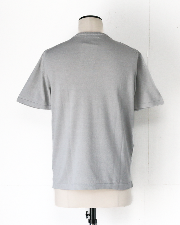 MOON CASTLE IC13 Ice Cotton RELAX CREW NECK Light Gray