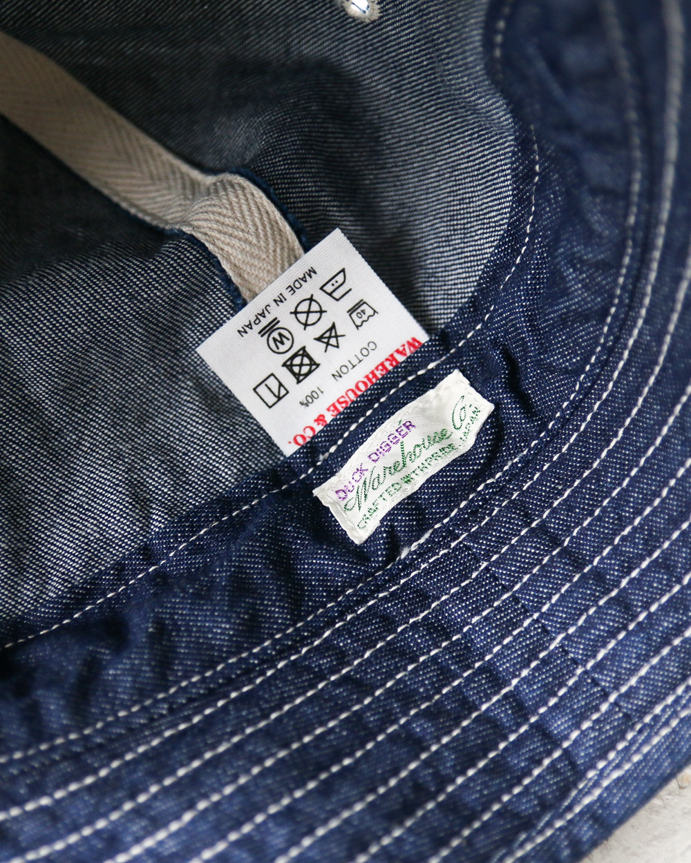 WAREHOUSE ウエアハウス Lot 5200 DENIM ARMY HAT