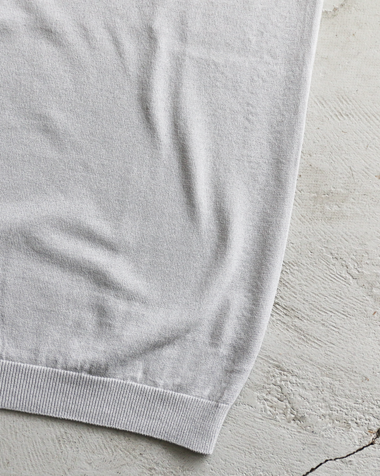 MOON CASTLE IC5 Ice Cotton Skipper Polo Neck Light Gray