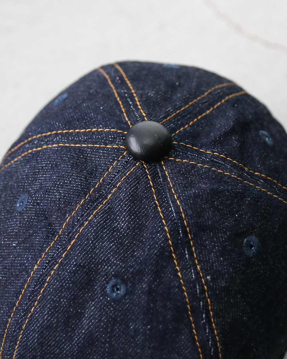 HIGHER ハイヤー HT25020C Denim × Leather Brim Cap