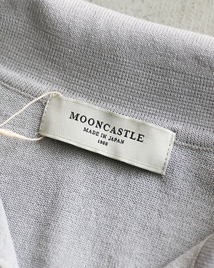 MOON CASTLE IC5 Ice Cotton Skipper Polo Neck Light Gray