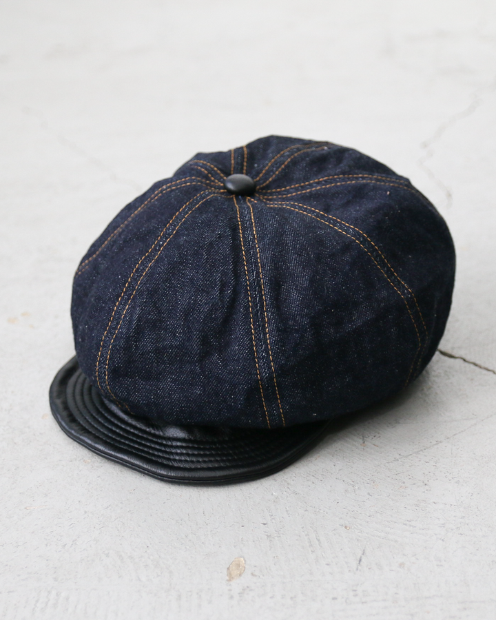 HIGHER ハイヤー HT25020CQ Denim × Leather Brim Casquette