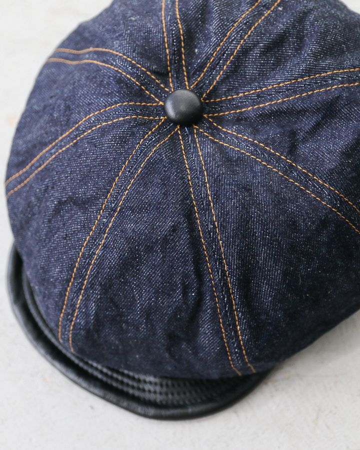 HIGHER ハイヤー HT25020CQ Denim × Leather Brim Casquette