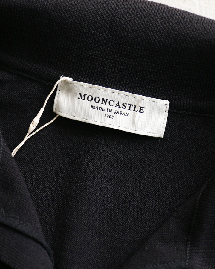 MOON CASTLE IC5 Ice Cotton Skipper Polo Neck Black