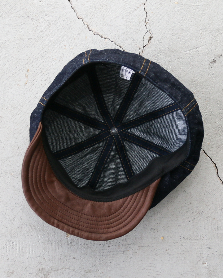HIGHER ハイヤー HT25020CQ Denim × Leather Brim Casquette