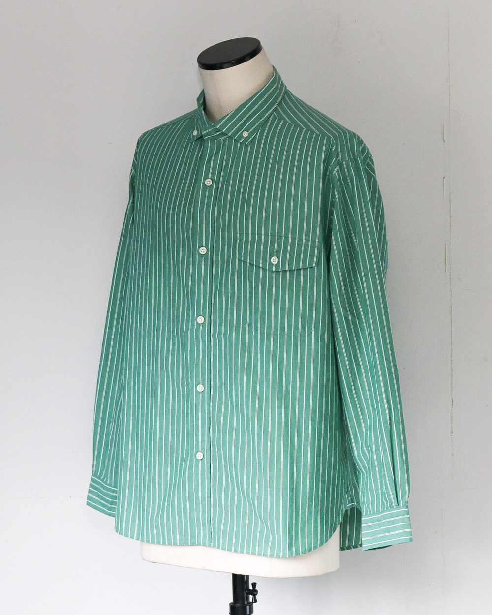 JAMES &amp; CO. STANDARD SHIRT Pujol Relax -Stripe- GRN