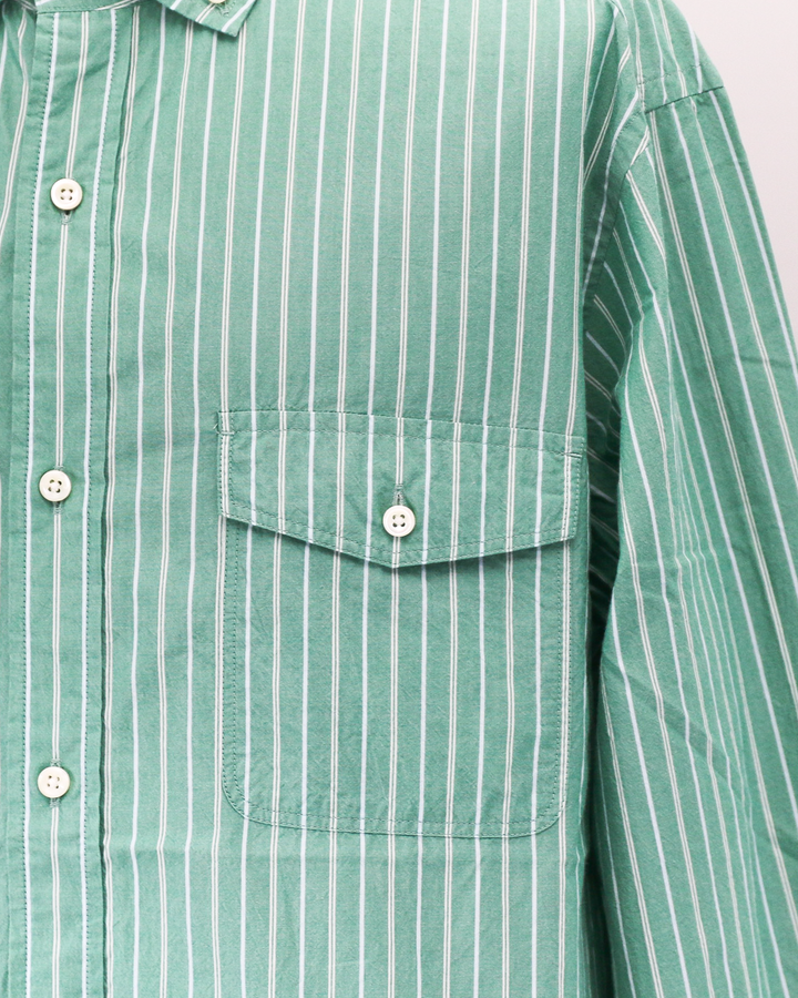 JAMES &amp; CO. STANDARD SHIRT Pujol Relax -Stripe- GRN