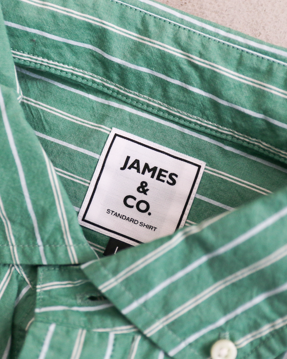 JAMES &amp; CO. STANDARD SHIRT Pujol Relax -Stripe- GRN