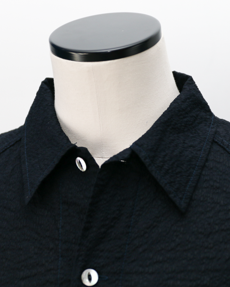 CORONA CS011S-26-03: Cotton Lawn Ripple / Navy