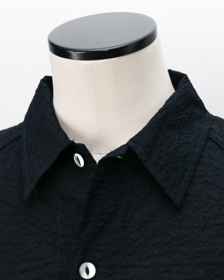 CORONA CS011S-26-03: Cotton Lawn Ripple / Navy