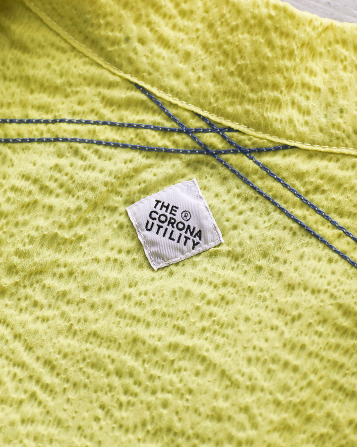 CORONA CS011S-26-02: Cotton Lawn Ripple / Yellow