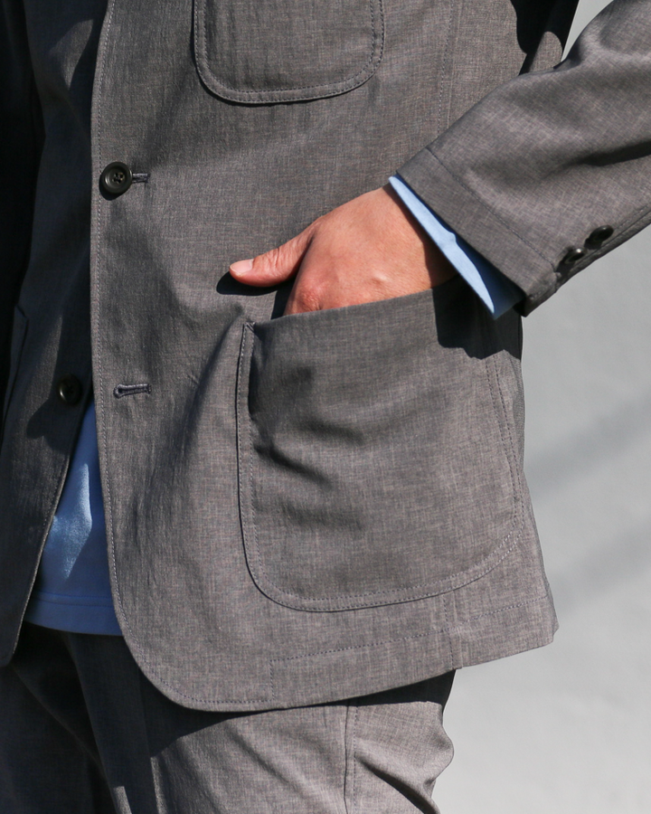 DELICIOUS デリシャス NEW Travel Jacket -26SS- Grey