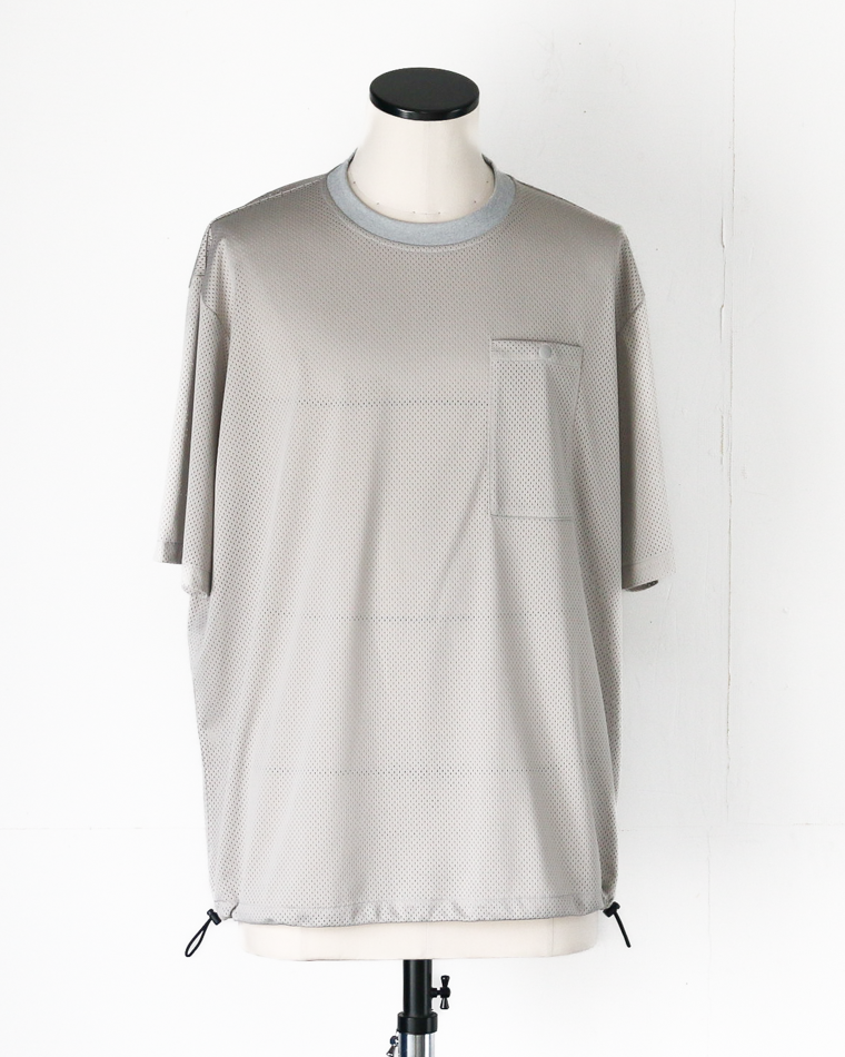 BURLAP OUTFITTER MESH POCKET TEE Ash