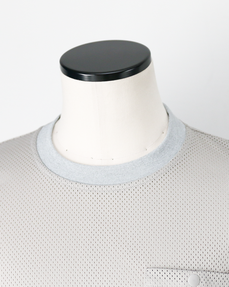 BURLAP OUTFITTER MESH POCKET TEE Ash
