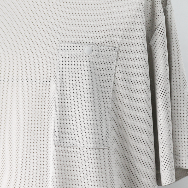 BURLAP OUTFITTER MESH POCKET TEE Ash