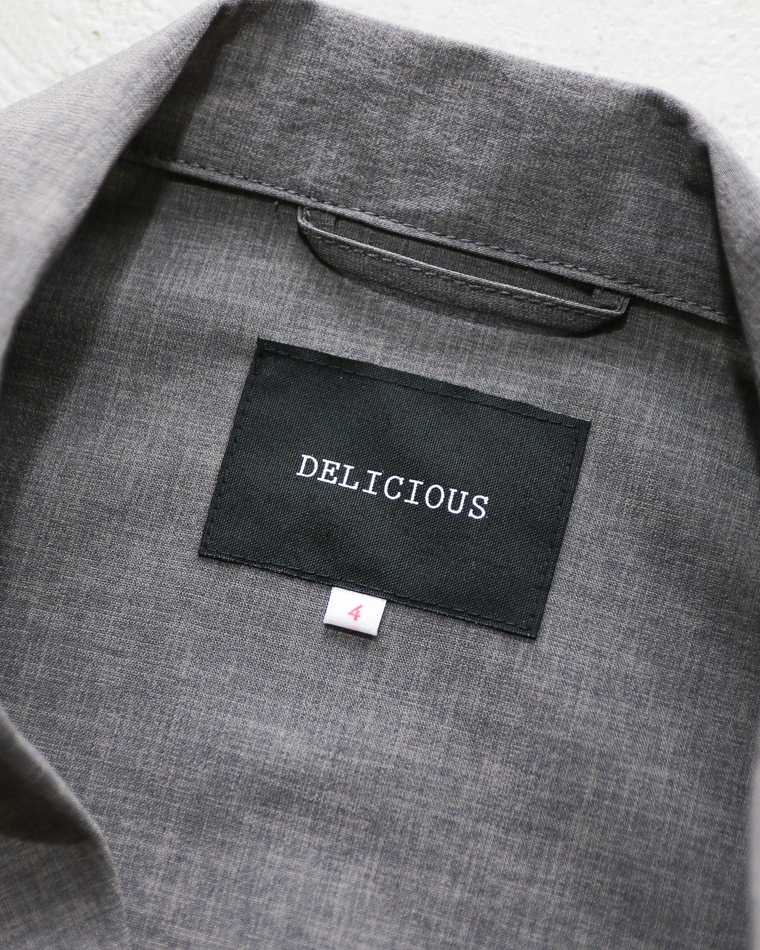 DELICIOUS デリシャス NEW Travel Jacket -26SS- Grey