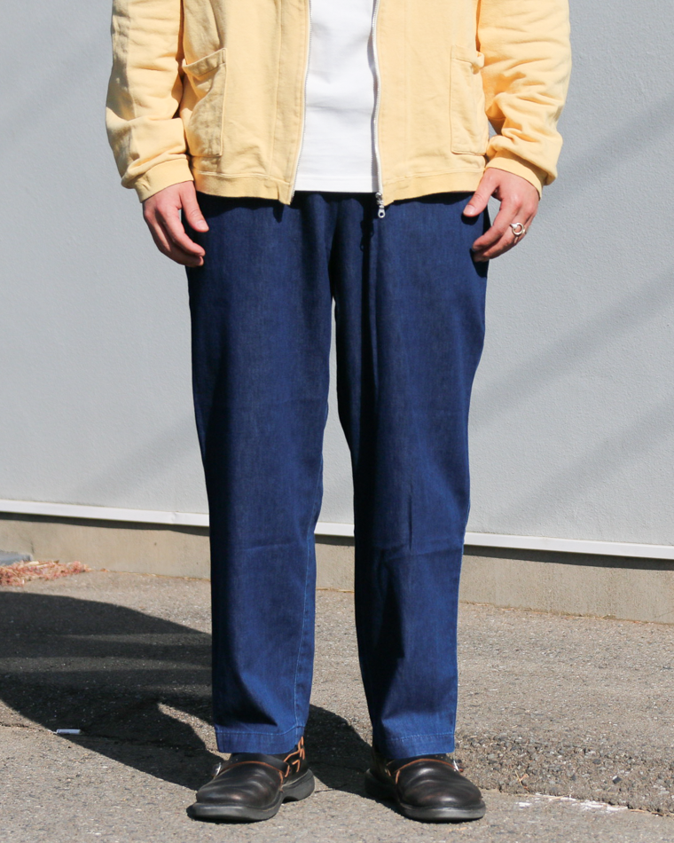 DELICIOUS デリシャス Light Denim Easy Pants Navy
