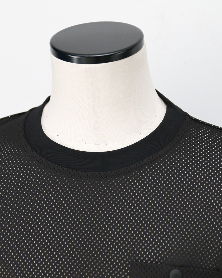 BURLAP OUTFITTER MESH POCKET TEE Black