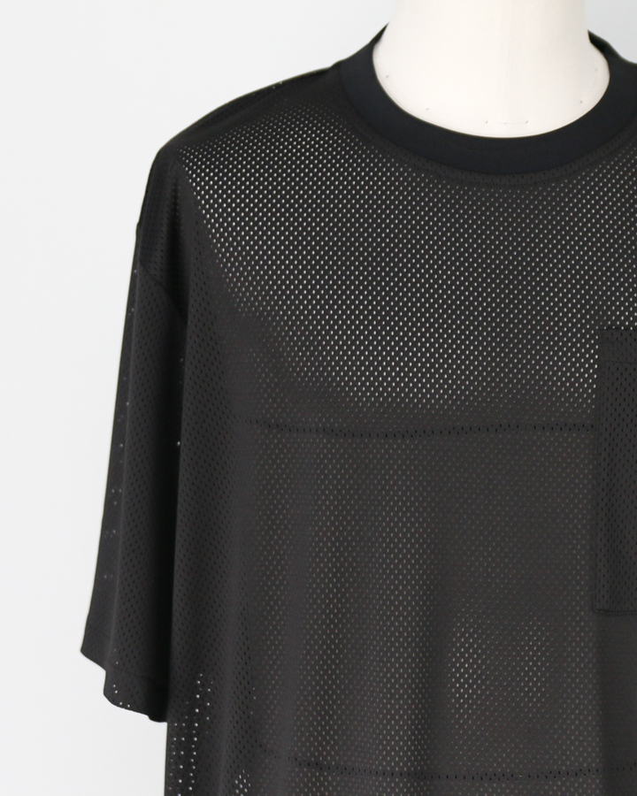 BURLAP OUTFITTER MESH POCKET TEE Black