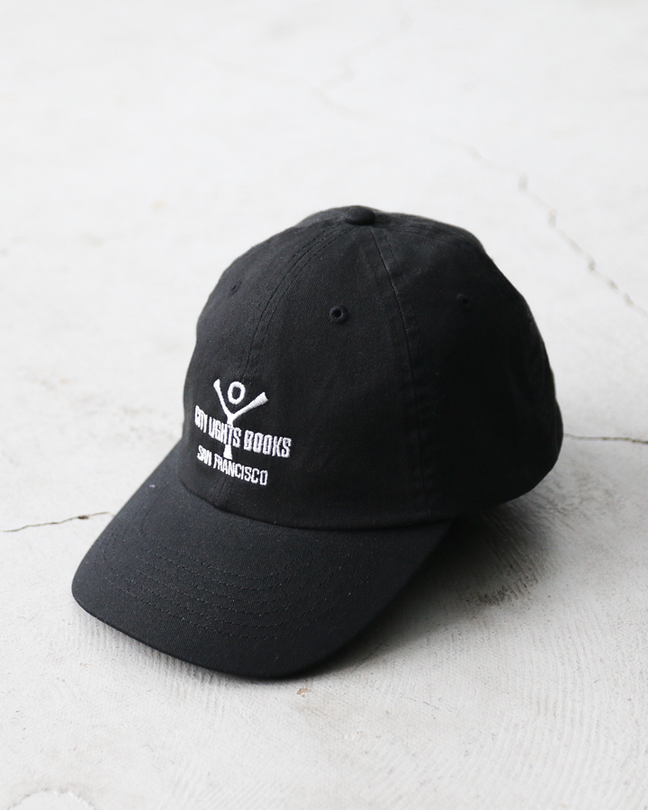 City Lights Bookstore シティライツブックストア Logo Cap Black