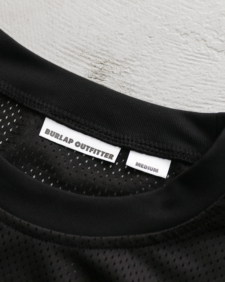 BURLAP OUTFITTER MESH POCKET TEE Black
