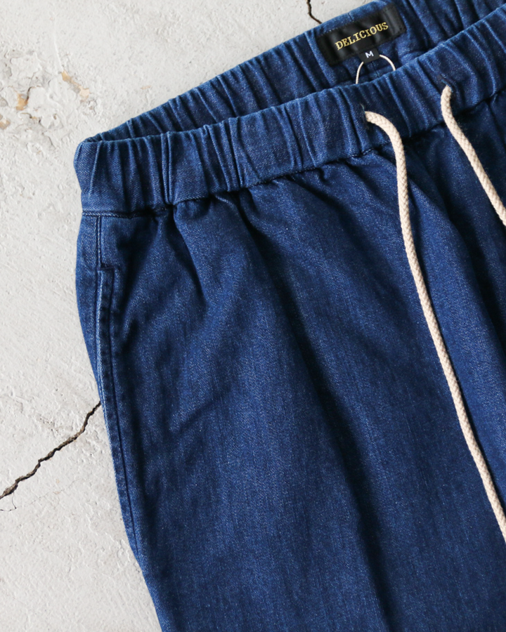 DELICIOUS デリシャス Light Denim Easy Pants Navy