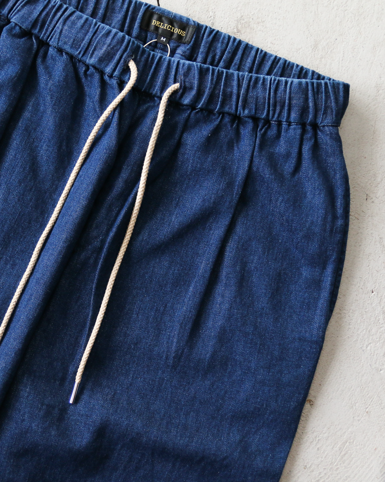 DELICIOUS デリシャス Light Denim Easy Pants Navy