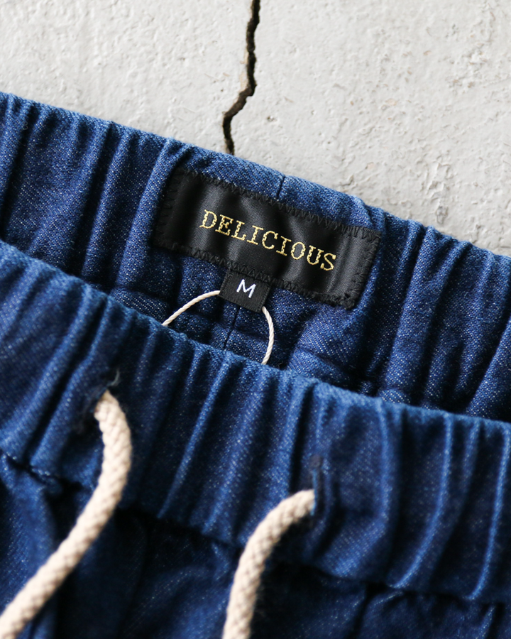 DELICIOUS デリシャス Light Denim Easy Pants Navy