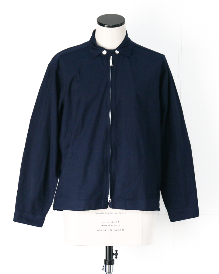 WORKERS ワーカーズ Swing Top, Combed OX, Solid Navy