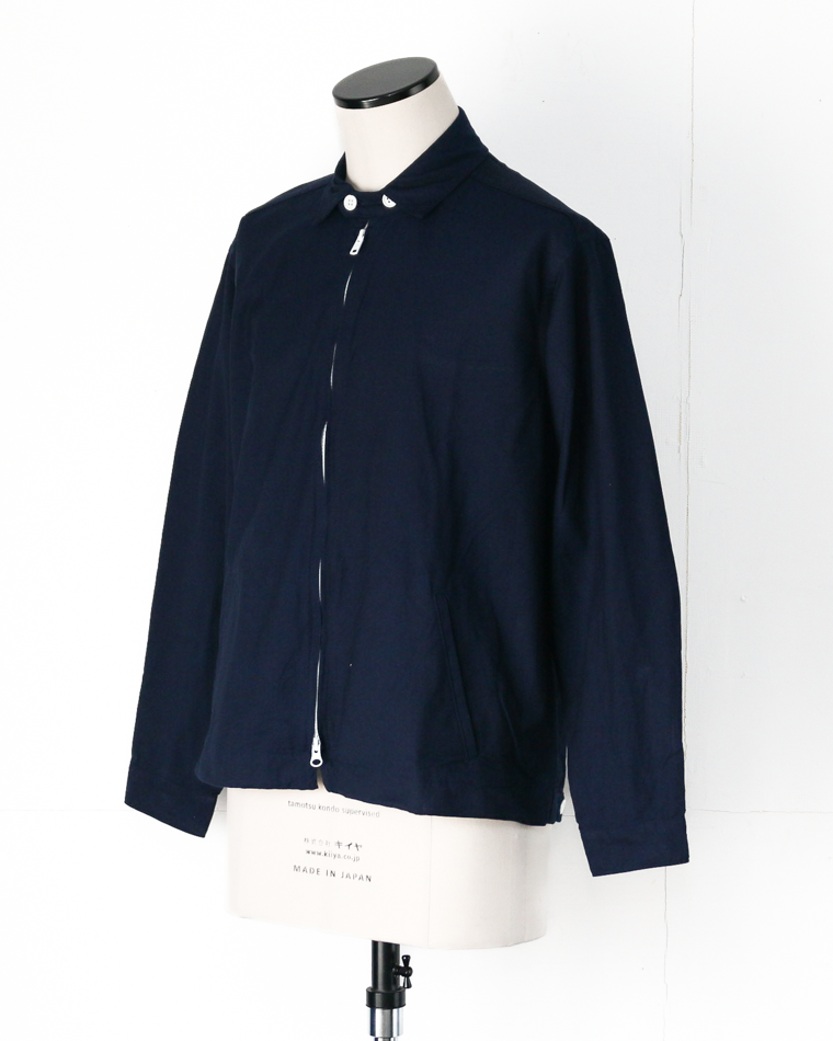 WORKERS ワーカーズ Swing Top, Combed OX, Solid Navy