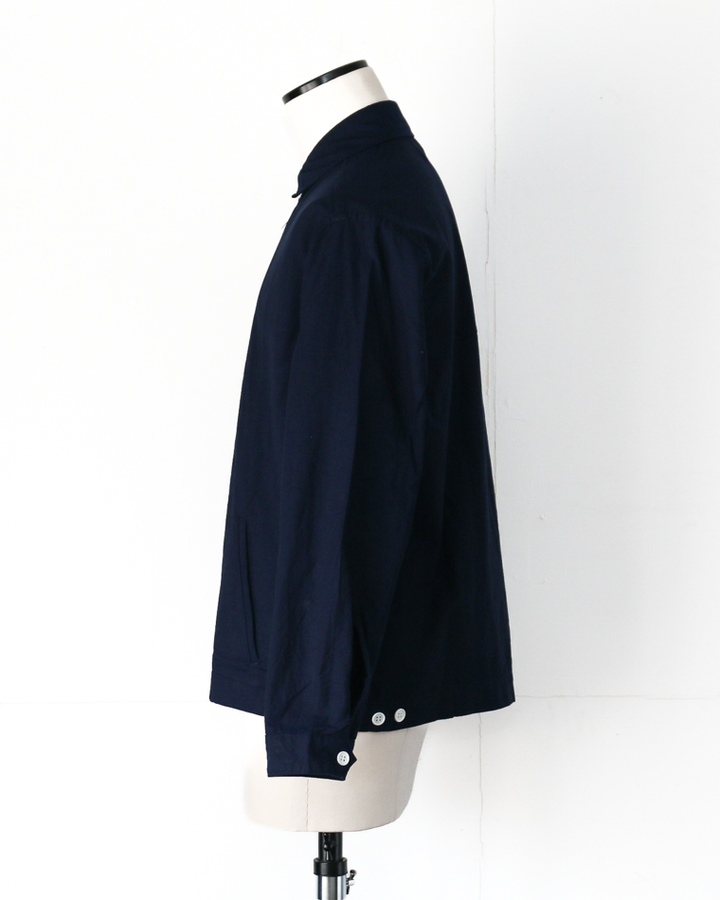 WORKERS ワーカーズ Swing Top, Combed OX, Solid Navy