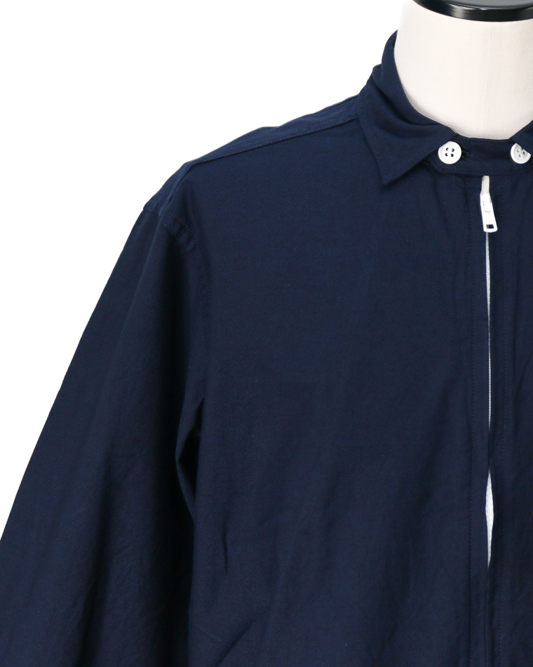 WORKERS ワーカーズ Swing Top, Combed OX, Solid Navy