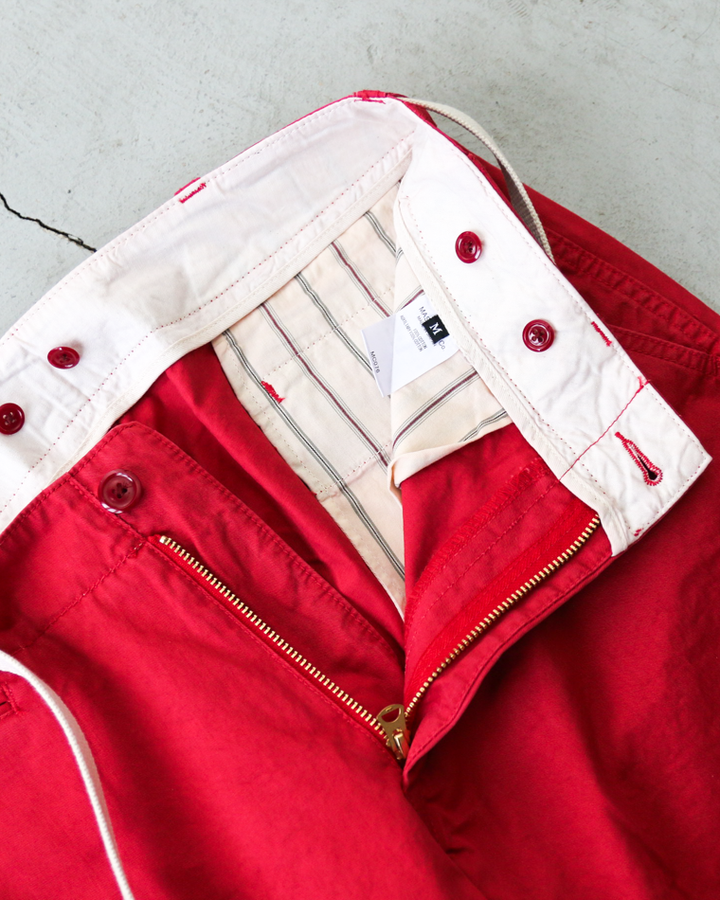 MASTER&amp;CO MC076 CHINO LONG TROUSERS Red