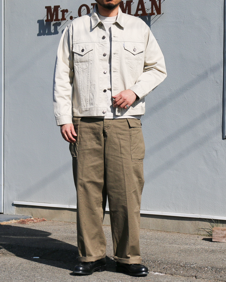WORKERS ワーカーズ Lot 857, Sanforized, 10 oz, Double Twist Chino, Oyster
