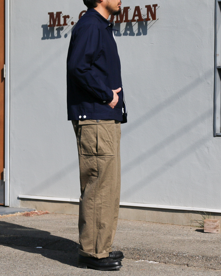 WORKERS ワーカーズ Swing Top, Combed OX, Solid Navy