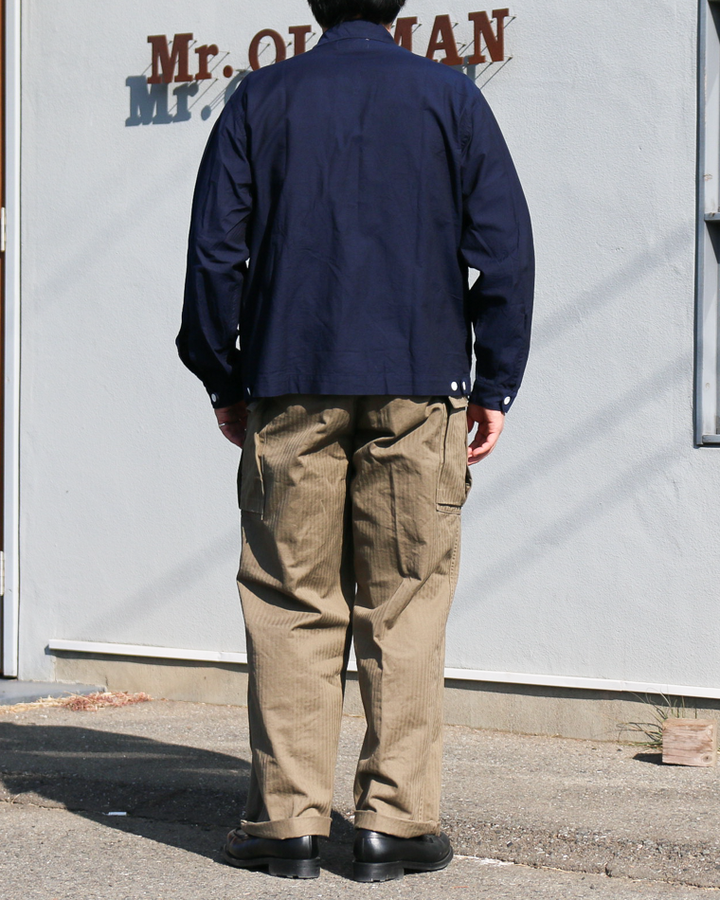 WORKERS ワーカーズ Swing Top, Combed OX, Solid Navy