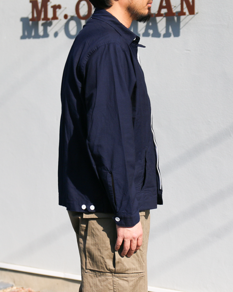 WORKERS ワーカーズ Swing Top, Combed OX, Solid Navy