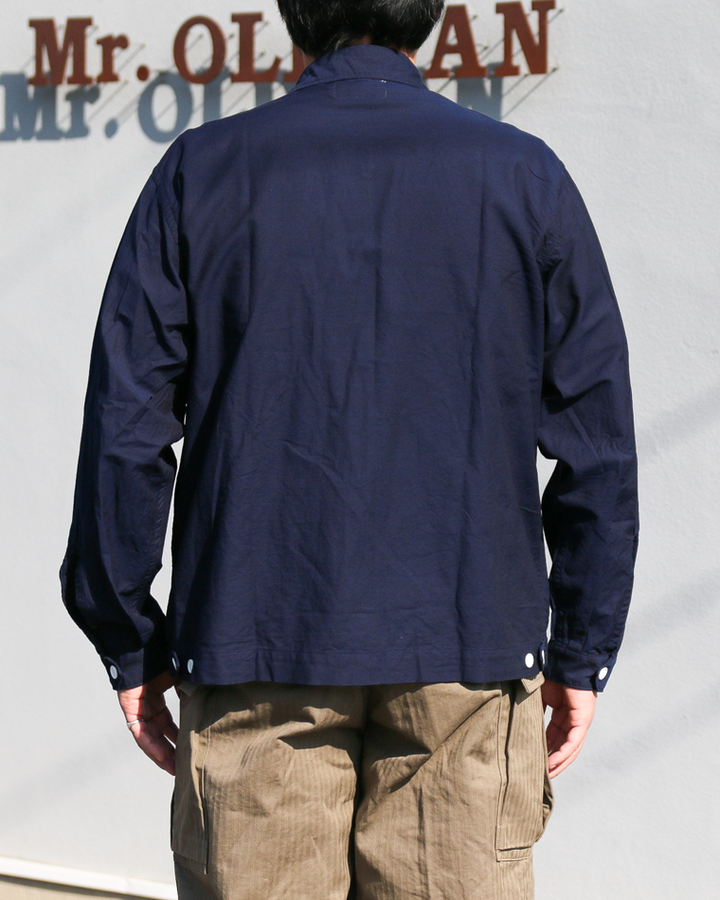 WORKERS ワーカーズ Swing Top, Combed OX, Solid Navy