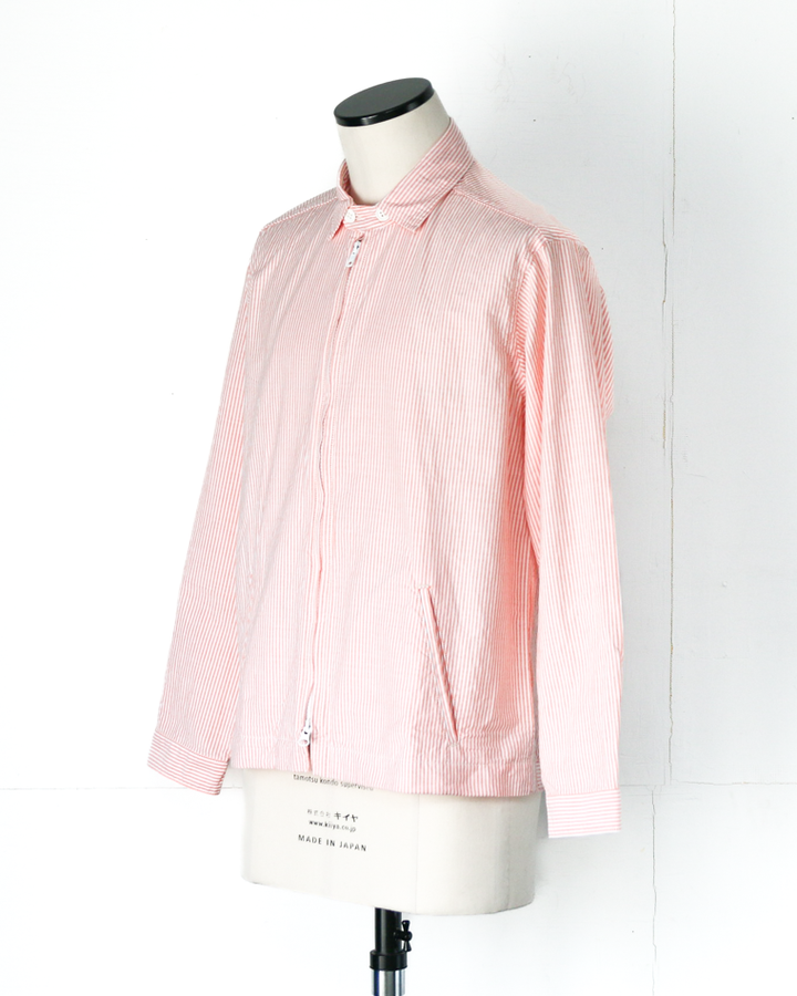 WORKERS ワーカーズ Swing Top, Supima OX, Orange Stripe