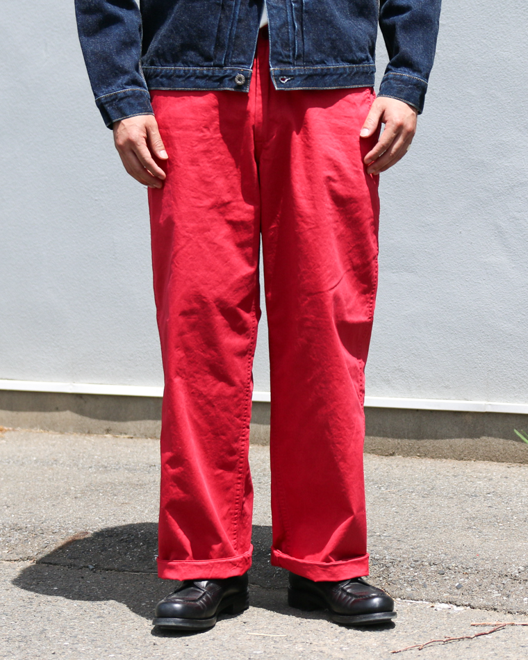 MASTER&amp;CO MC076 CHINO LONG TROUSERS Red