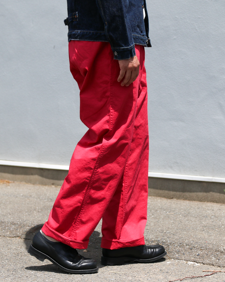 MASTER&amp;CO MC076 CHINO LONG TROUSERS Red