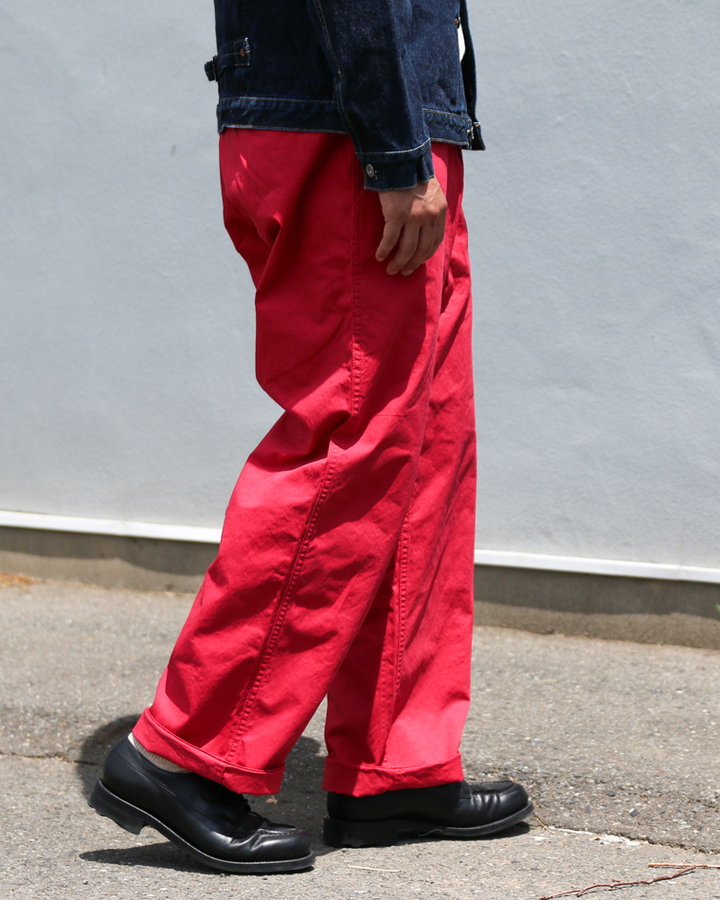 MASTER&amp;CO MC076 CHINO LONG TROUSERS Red