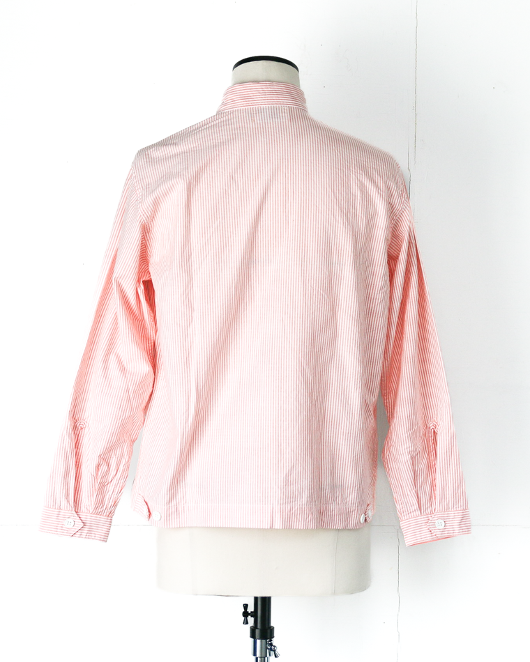 WORKERS ワーカーズ Swing Top, Supima OX, Orange Stripe