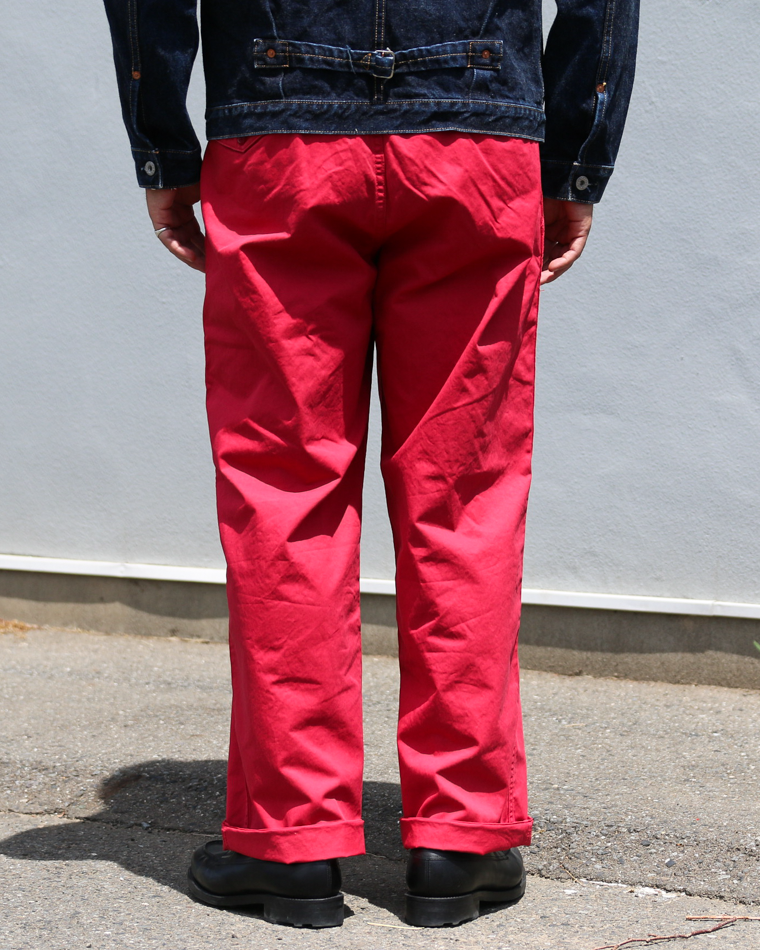 MASTER&amp;CO MC076 CHINO LONG TROUSERS Red