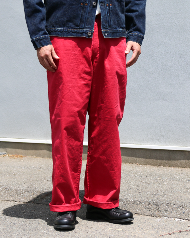 MASTER&amp;CO MC076 CHINO LONG TROUSERS Red