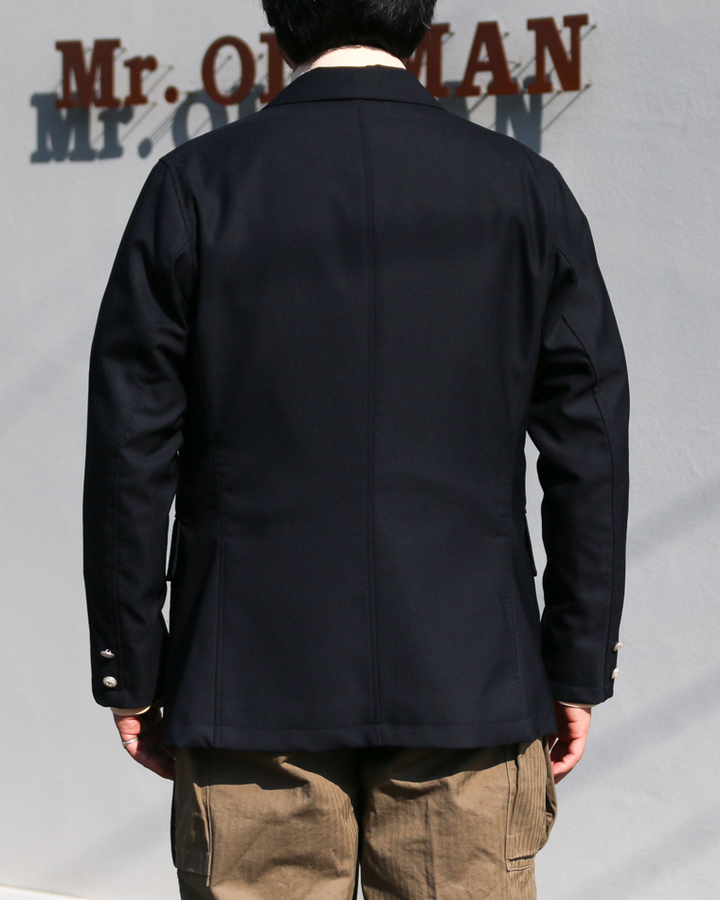 WORKERS ワーカーズ Moonglow Blazer, Combat Wool Tropical, Navy
