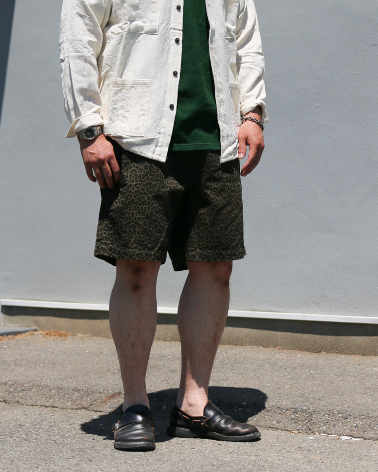 THRIFTY LOOK PRINTED 90S PRINTED 90S CLIMBING SHORTS Green Leopard