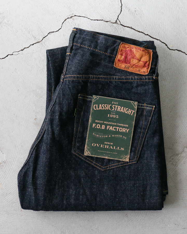 FOB factory エフオービーファクトリー F143 ROCKY SELVEDGE WIDE STRAIGHT 5P